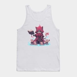 Cute Necromancer Cat Hero Tank Top